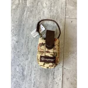 LONGABERGER HOMESTEAD PLAID WRISTLET CELL /CIGARETTE CASE loop & latch flap